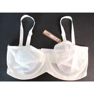 Nwt SKIMS Marble Ultra Fine Mesh Strapless Bra Sz 34DDD BR-UWR-2009